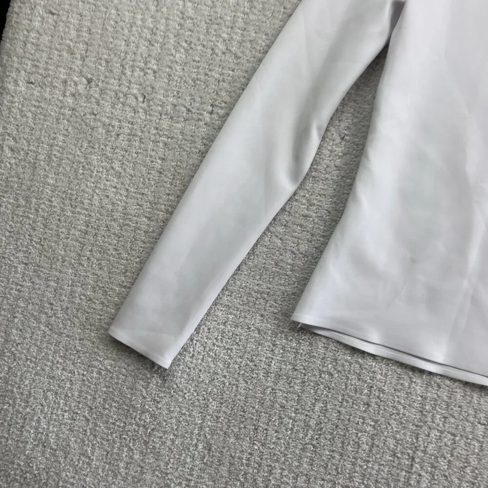 Abercrombie & Fitch Women’s Size XS Long-Sleeve Slim Strech Top White Preppy - Picture 11 of 14